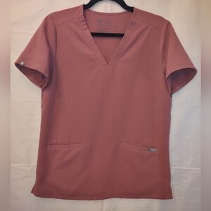 Figs Mauve Casma Three-Pocket Scrub Top
